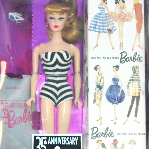Vintage Mattel Barbie 35th Anniversary Reproduction 1959 Packaging Collectible - Picture 2 of 9
